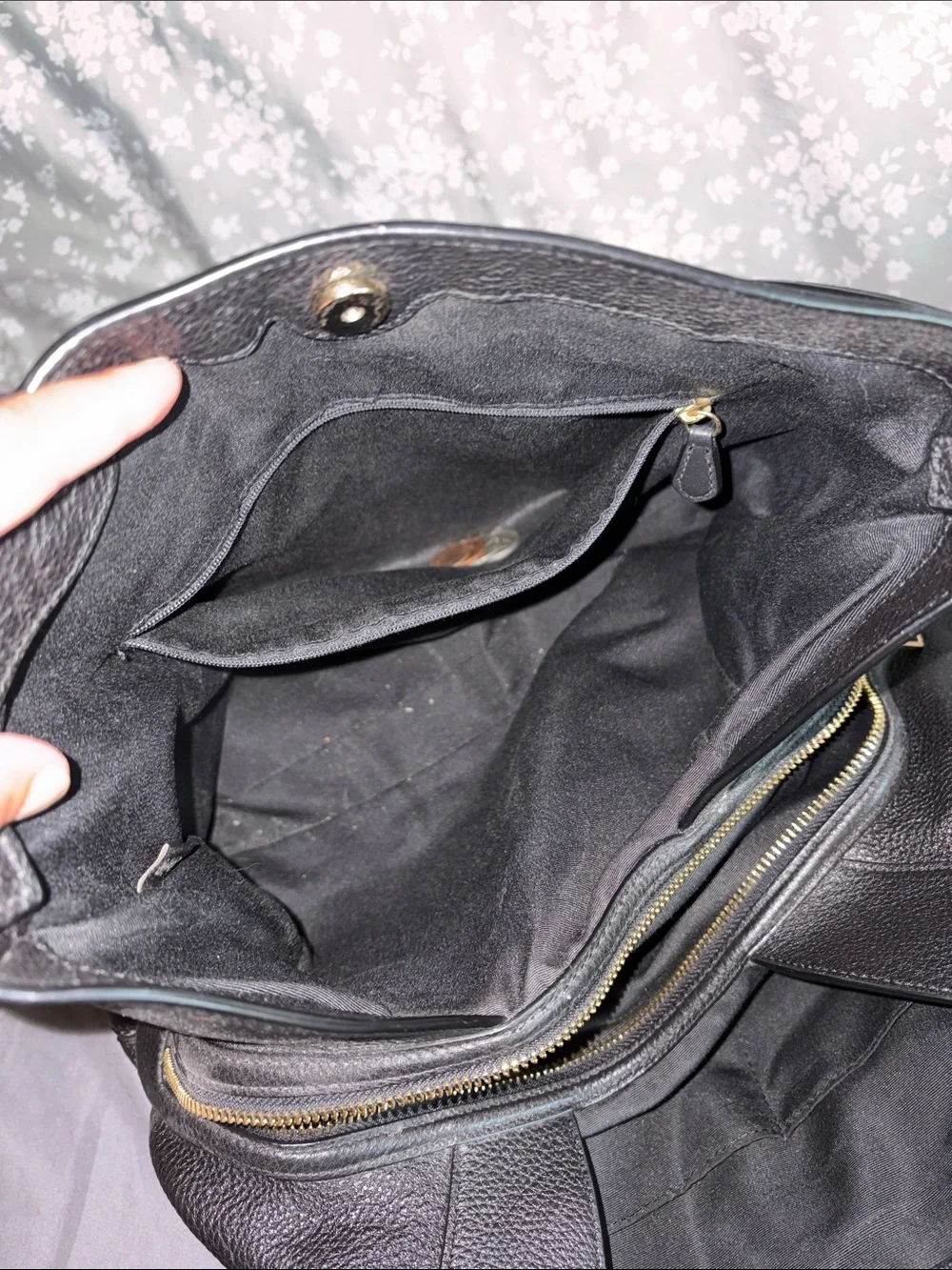 Coach Black Leather Shoulder Bag